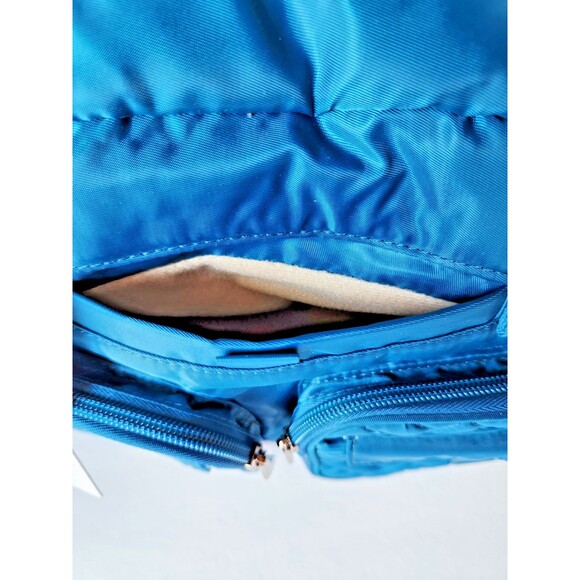 Lug Jumper Carry-All Tote Travel Bag Purse Ocean Blue Removeable Adj Strap RFID - Picture 14 of 14